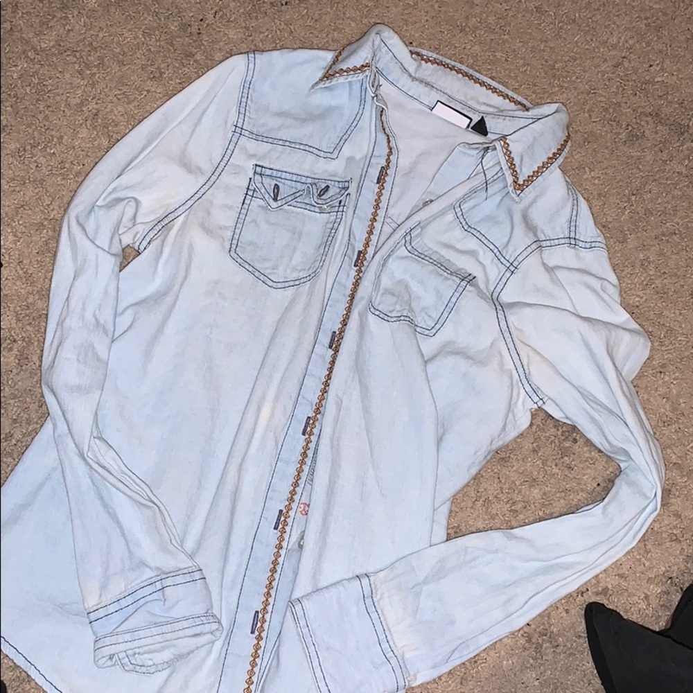 Chambray button down